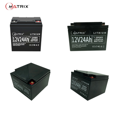 12V24Ah Deep-Cycle Lifepo4 UPS Rechargeable Batteries Rechargeable SLA Replacement